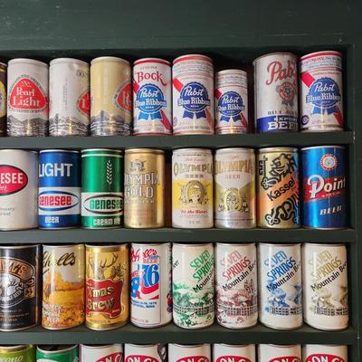 5 Shelves Beer can Collection Bar Man Cave Decor lot 79