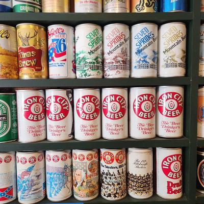 5 Shelves Beer can Collection Bar Man Cave Decor lot 79
