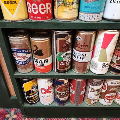 4 Shelves Beer can Collection Bar Man Cave Decor lot 81