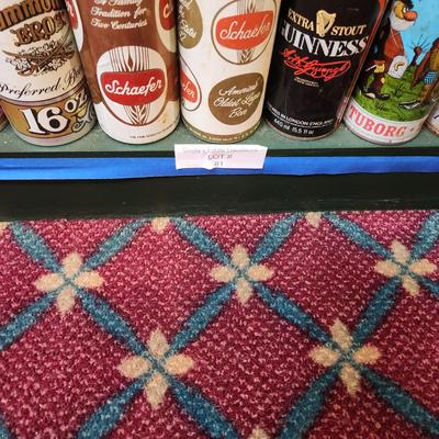 4 Shelves Beer can Collection Bar Man Cave Decor lot 81