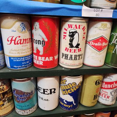 4 Shelves Beer can Collection Bar Man Cave Decor lot 81