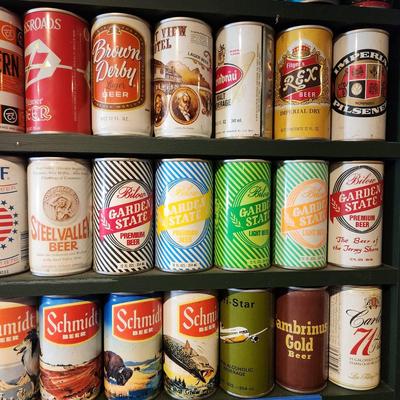 5 Shelves Beer can Collection Bar Man Cave Decor lot 85