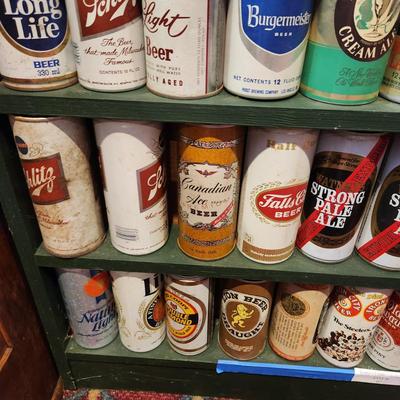 4 Shelves Beer can Collection Bar Man Cave Decor lot 87