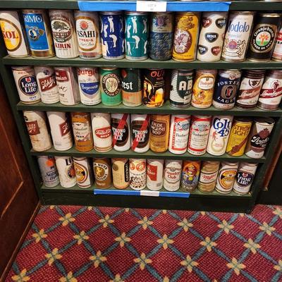 4 Shelves Beer can Collection Bar Man Cave Decor lot 87