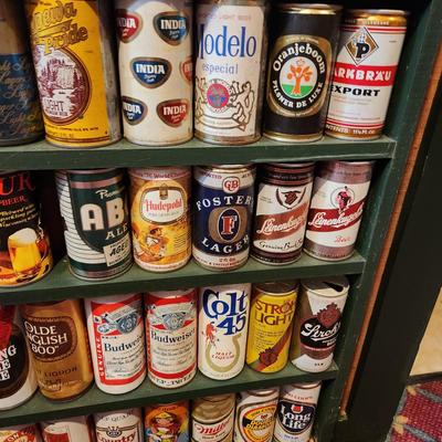 4 Shelves Beer can Collection Bar Man Cave Decor lot 87