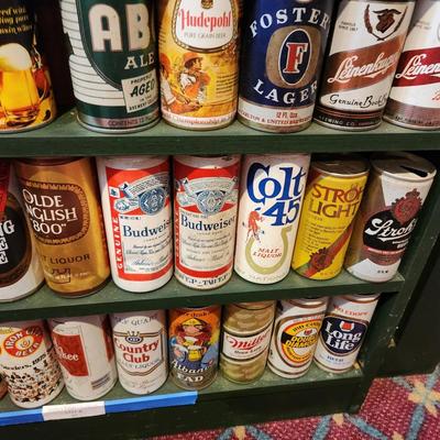 4 Shelves Beer can Collection Bar Man Cave Decor lot 87