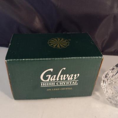 Galway Irish Crystal Small Vase- Approx 4 3/8" Tall