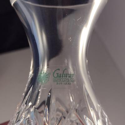 Galway Irish Crystal Small Vase- Approx 4 3/8" Tall