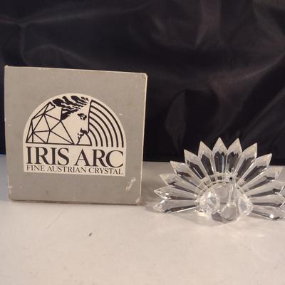 Vintage Iris Arc Crystal Peacock Figurine- Limited Edition 192/2500