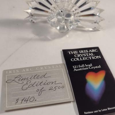 Vintage Iris Arc Crystal Peacock Figurine- Limited Edition 192/2500