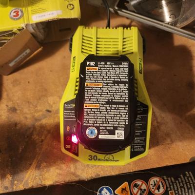 Ryobi 18v Battery Tool Lot Tiller , Circular Saw, One+Jobplus Tool
