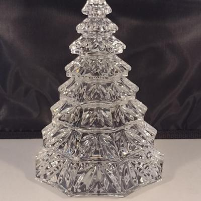 Waterford German Crystal Large Christmas Tree Figurine- Approx 6 1/2" Tall