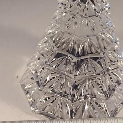 Waterford German Crystal Large Christmas Tree Figurine- Approx 6 1/2" Tall