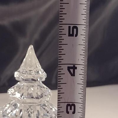 Waterford German Crystal Medium Christmas Tree Figurine- Approx 4 1/2" Tall