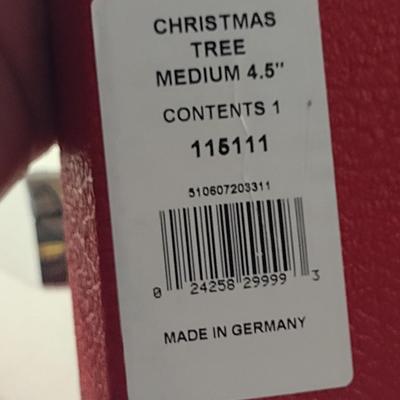 Waterford German Crystal Medium Christmas Tree Figurine- Approx 4 1/2" Tall