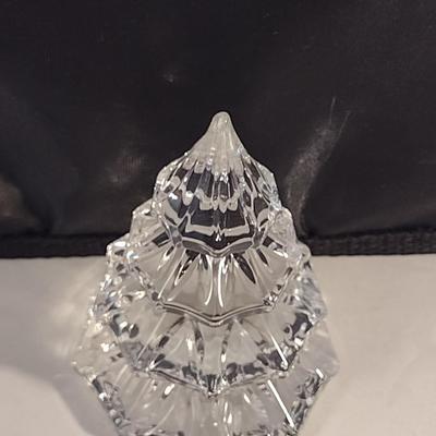 Waterford German Crystal Small Christmas Tree Figurine- Approx 3" Tall