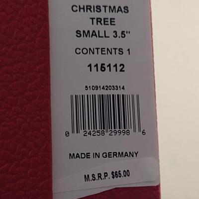 Waterford German Crystal Small Christmas Tree Figurine- Approx 3" Tall