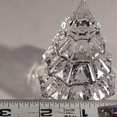 Waterford German Crystal Small Christmas Tree Figurine- Approx 3" Tall