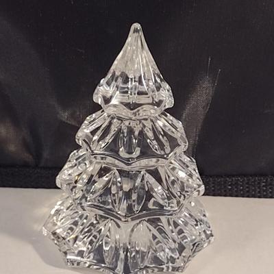 Waterford German Crystal Small Christmas Tree Figurine- Approx 3" Tall