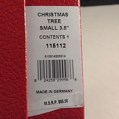 Waterford German Crystal Small Christmas Tree Figurine- Approx 3" Tall