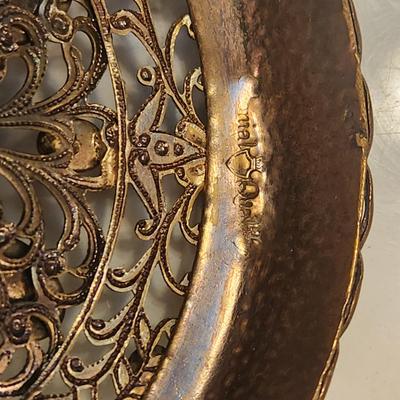 Lot of 5 Vintage Jeweled Vanity Powder Trinket holder Perfume Caddy