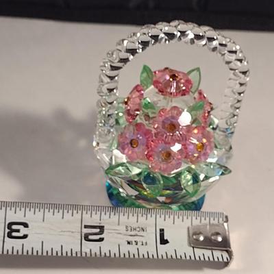 Iris Arc 'Basket of Flowers' Floral Collection Rainbow Crystal Figurine- Limited Edition 406/750