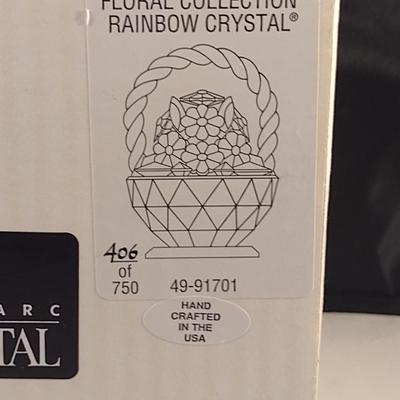 Iris Arc 'Basket of Flowers' Floral Collection Rainbow Crystal Figurine- Limited Edition 406/750