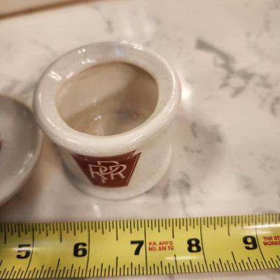 Vintage Pennsylvania Railroad PRR Creamer Sugar Plate
