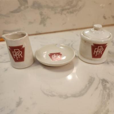 Vintage Pennsylvania Railroad PRR Creamer Sugar Plate