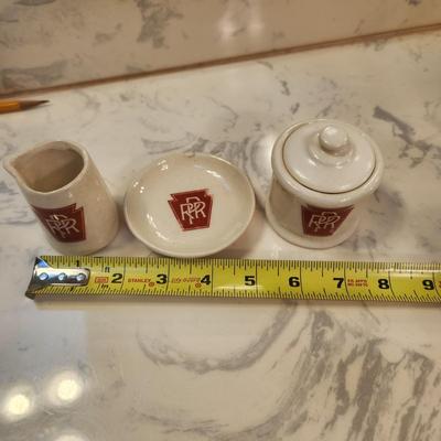 Vintage Pennsylvania Railroad PRR Creamer Sugar Plate