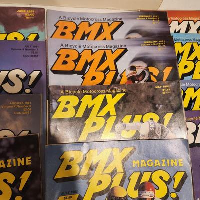 Lot of BMX Plus Bicycle Magazines 1980 1981