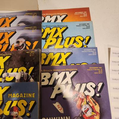 Lot of BMX Plus Bicycle Magazines 1980 1981
