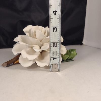 Napoleon Italian Porcelain Camelia Figurine- Approx 3" Tall, 6" Wide