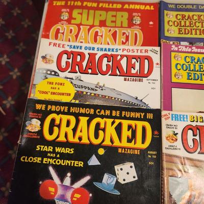 Lot of Vintage Mad Crazy Cracked Magazines Comic Books