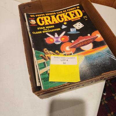 Lot of Vintage Mad Crazy Cracked Magazines Comic Books