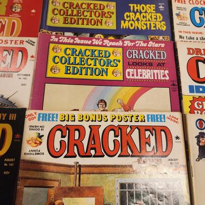Lot of Vintage Mad Crazy Cracked Magazines Comic Books