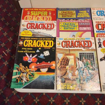 Lot of Vintage Mad Crazy Cracked Magazines Comic Books