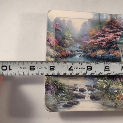 Thomas Kinkade 'The Garden of Prayer' Ceramic Plate- Approx 8 1/4" x 6"