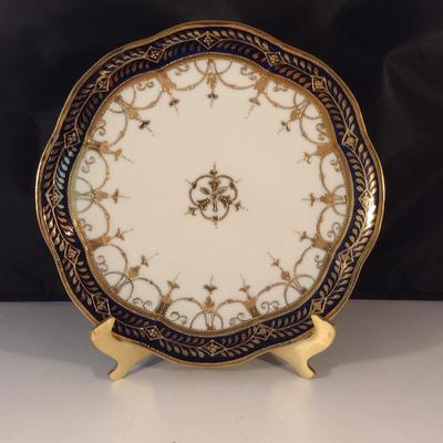 Hand Painted Nippon Plate with Stand- Approx 9 1/4" Wide