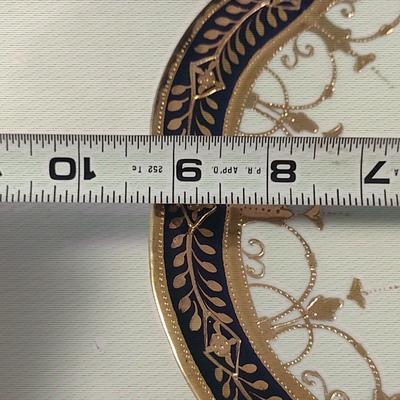 Hand Painted Nippon Plate with Stand- Approx 9 1/4" Wide