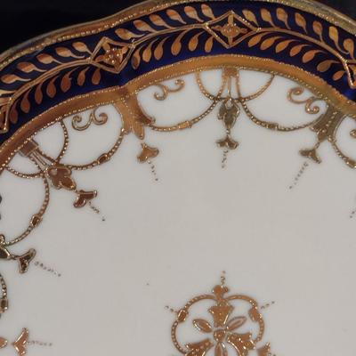 Hand Painted Nippon Plate with Stand- Approx 9 1/4" Wide