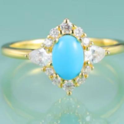 Sleeping Beauty Turquoise Ring