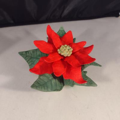 The Lenox Garden Porcelain Poinsettia Figurine