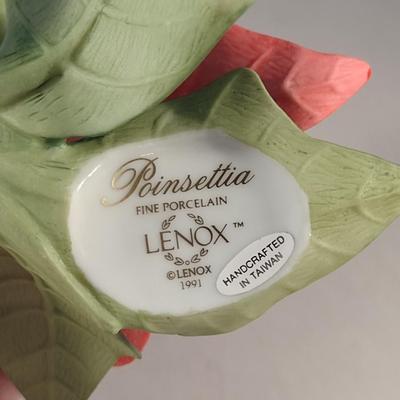 The Lenox Garden Porcelain Poinsettia Figurine