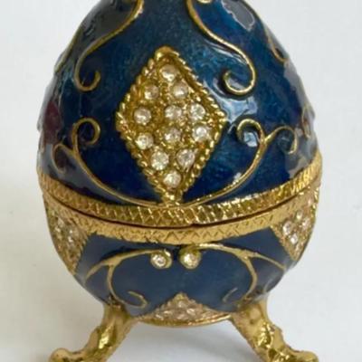 QIFU Fabrege Style Egg Trinket Box