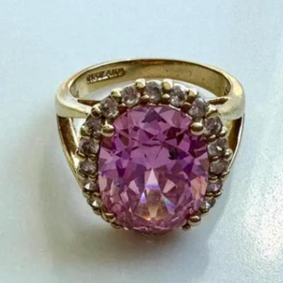 Camrose and Kross Jackie Kennedy Ring, JBK Pink Kunzite