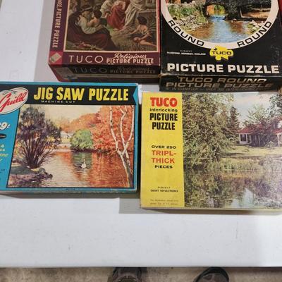 Lot of Vintage Jig Saw Puzzles