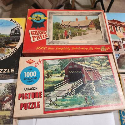 Lot of Vintage Jig Saw Puzzles