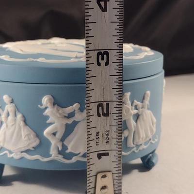 Vintage H.M.S. Pinafore Centennial Music Box by Franklin Porcelain