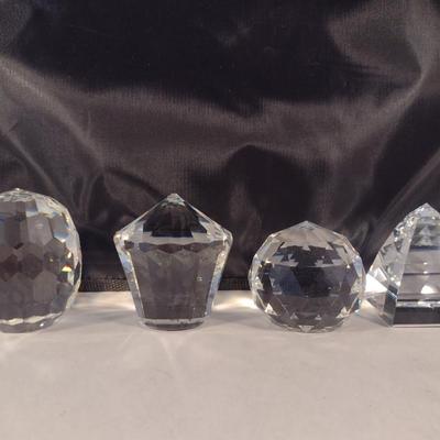 Collection of Crystal Paper Weights
